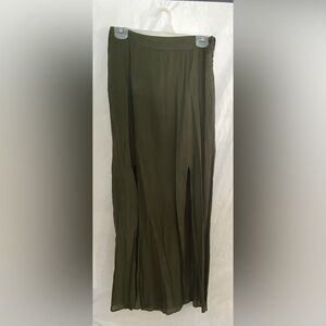 American Eagle Outfitters Dark Green Maxi Skirt